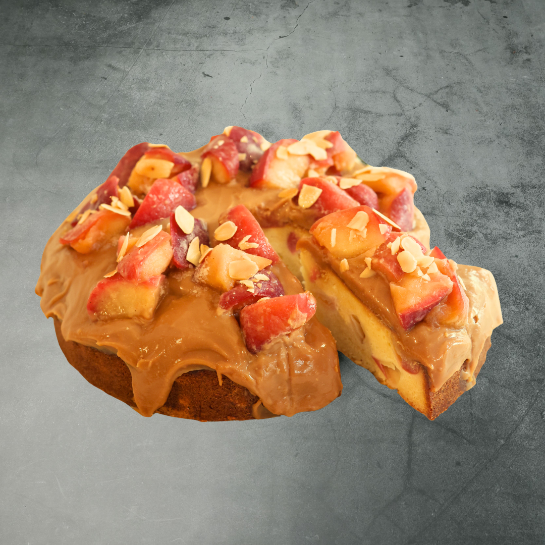 紅玉りんごとキャラメルのとろけるバターケーキ